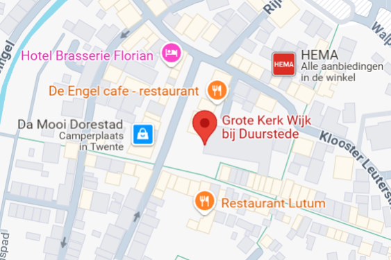 Locatie Grote Kerk Wijk bij Duurstede